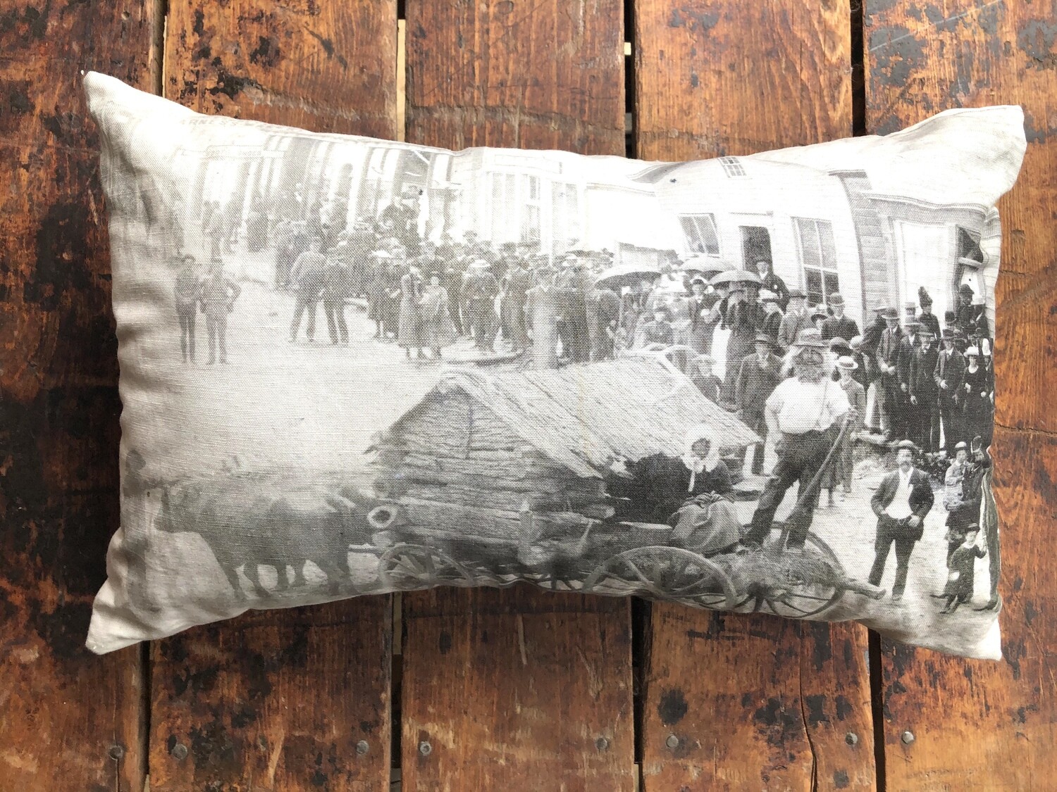Parade on the Main St. of Exeter Pillow