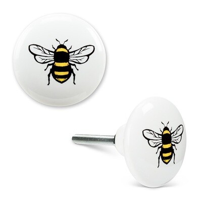 Enamel Bee Knob