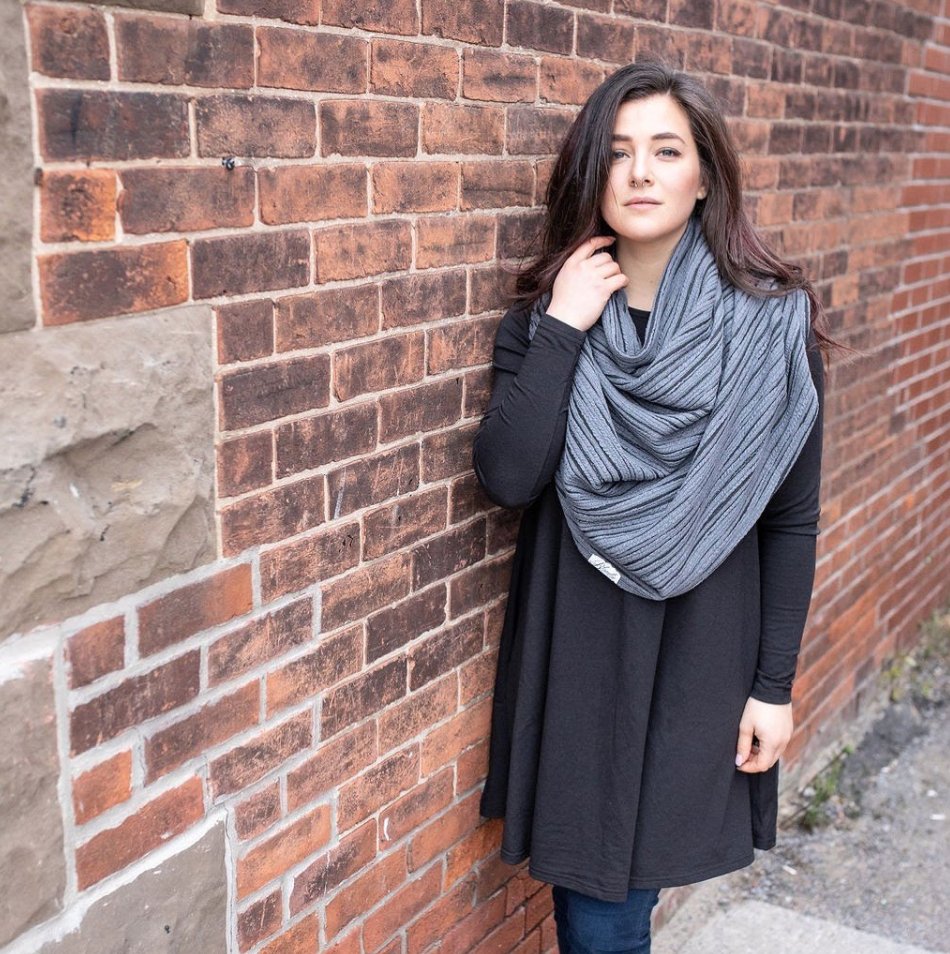 Blondie ~ Whistler Winter Poncho in Grey