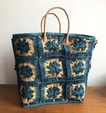 Madagascar Basket - Blue Crochet