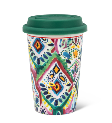 Greenwich Pink Print Takeaway Cup