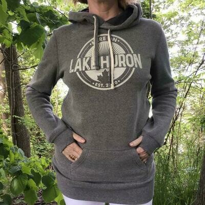 Here On Lake Huron Ladies Tunic Hoodie