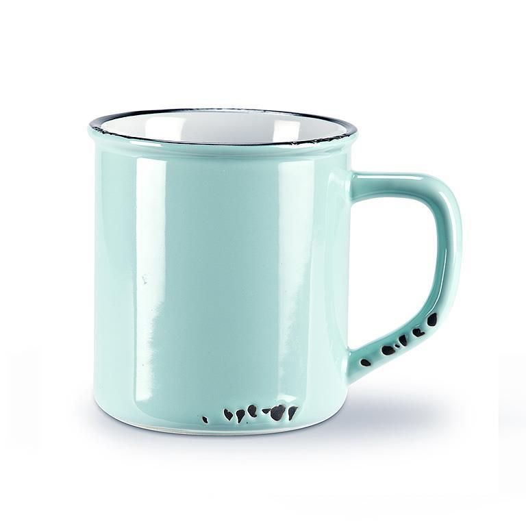 Enamel Mugs Blue Green