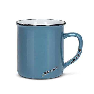 Enamel Look Denim Mug