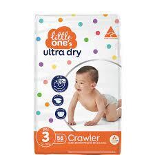 Little One&#39;s Crawler  Nappies  56PC