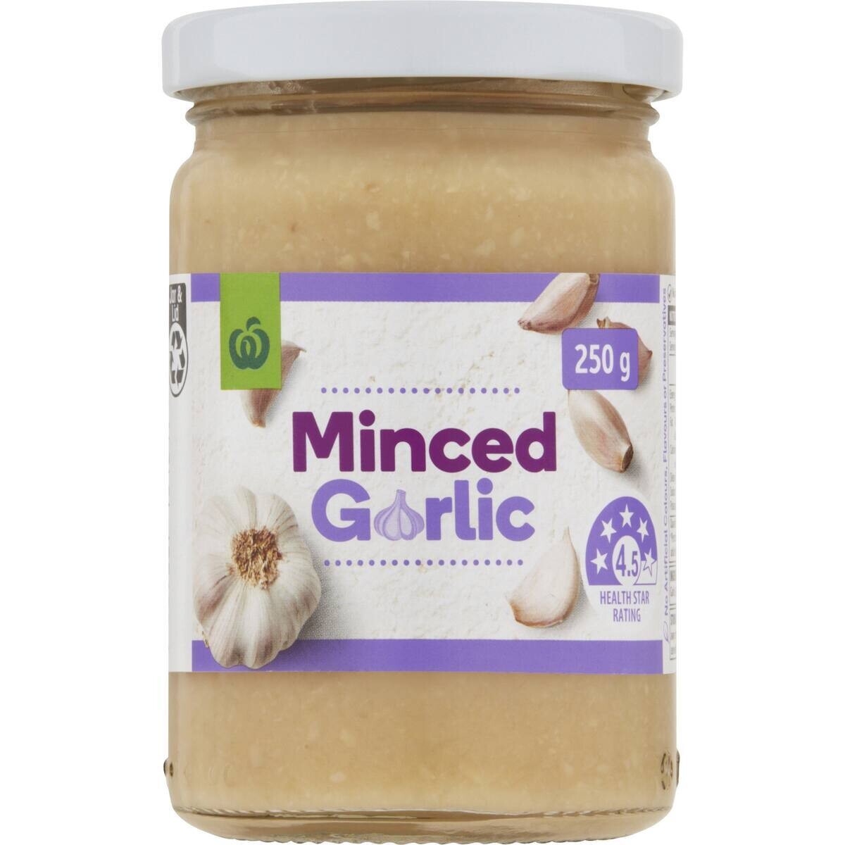 Woolworths Minced Garlic 250g