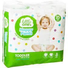 LITTLE ONES  TODDLER 25 NAPPY PANTS