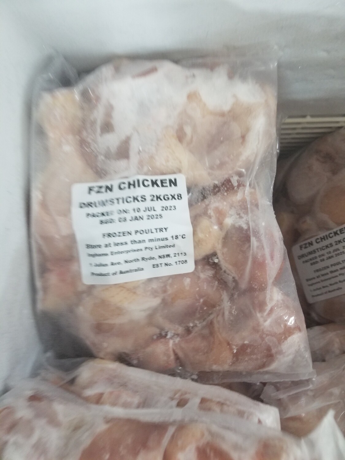 INGHAM CHICKEN DRUMSTICK 2KG