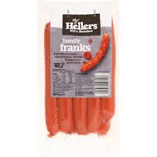 HELLERS FRANKFURTERS 1KG