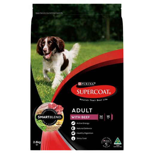 SUPERCOAT D/F ADLT BEEF  2.8KG