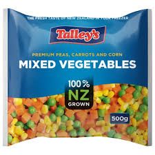 Talley's Mix Vegetables 500g