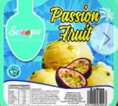 Scoope Icecream Passionfruit Flavor 2ltr