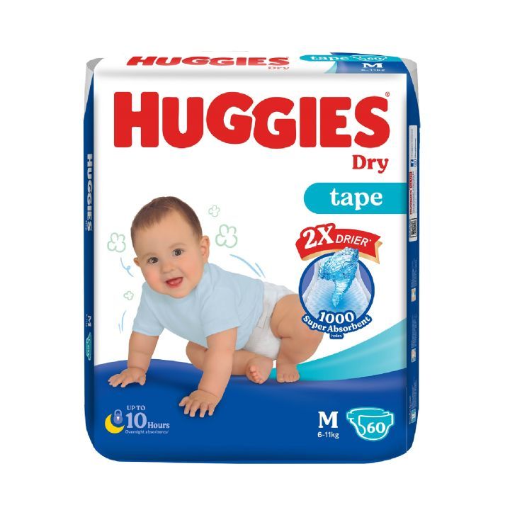 Huggies Dry Tape M 60pc