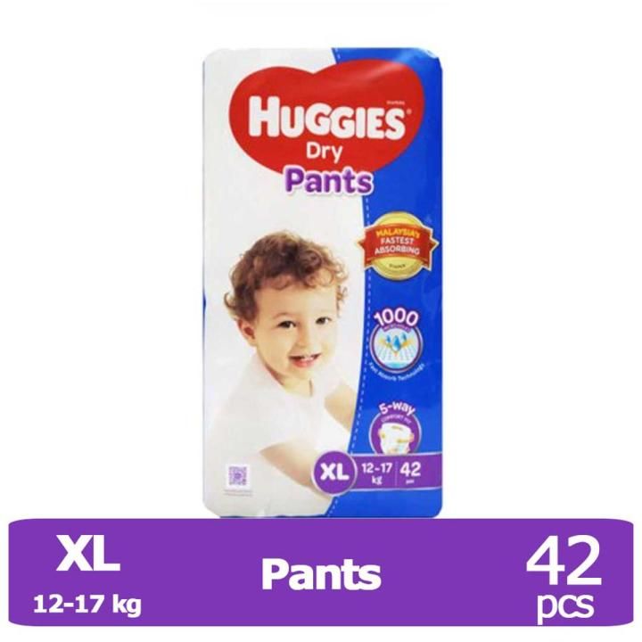 Huggies Dry Diapers X-Large 42pc
