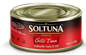 Soltuna light tuna flakes oil chilli