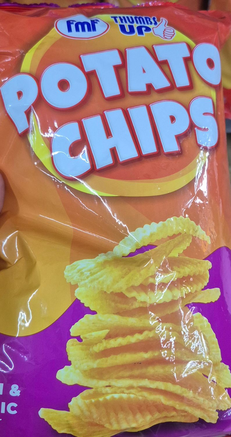 Thumbs Up Potato Chips Chilli and Garlic 150g