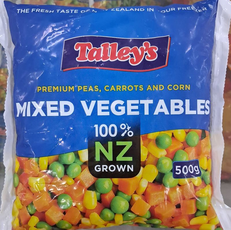 Talley's Mixed vegetable 500g