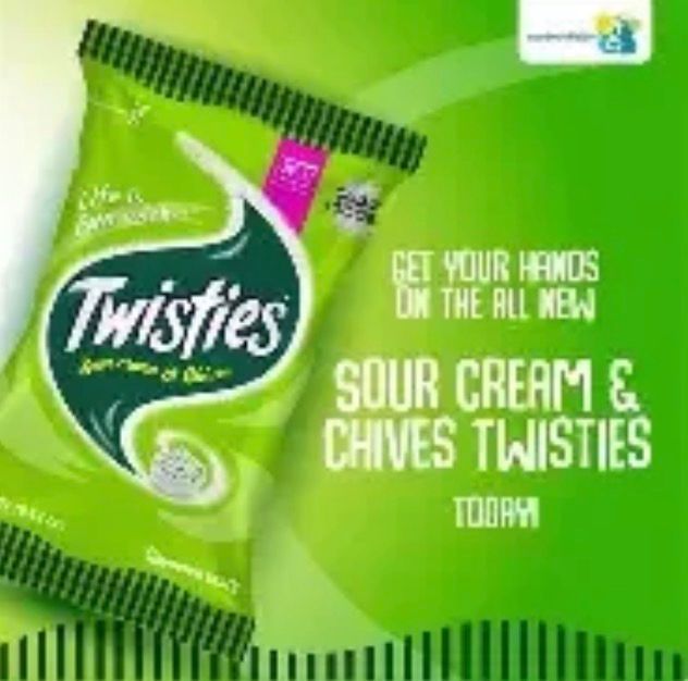 Twisties sour cream &amp; chives