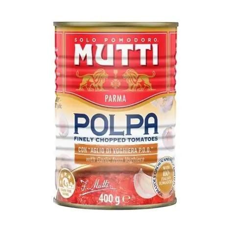 Mutti Polpa chopped tomatoes with garlic 400g