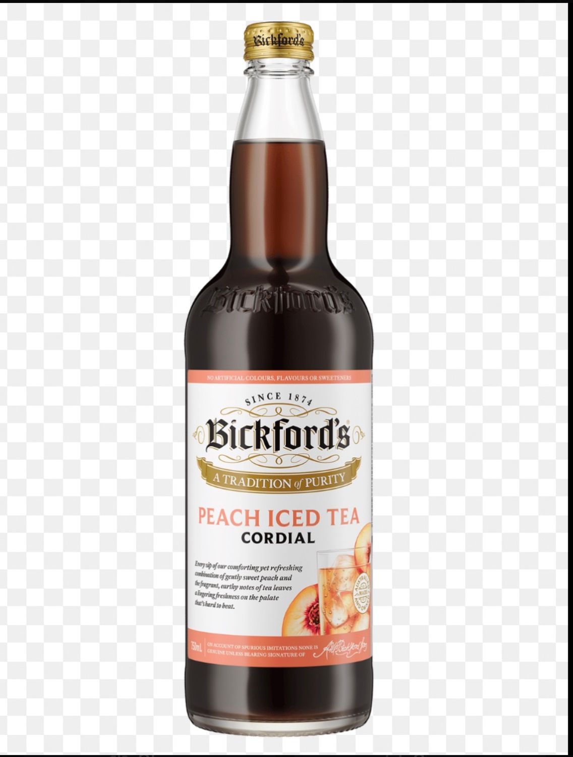 Peach iced tea Cordial 750ml