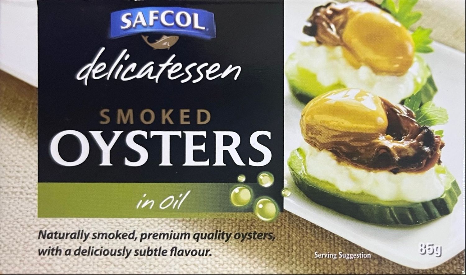 Smoked oysters in oil
