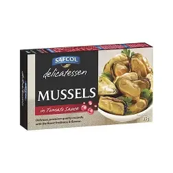Safcol Delicatessen Mussels in Tomato sauce 85g