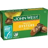 John West Smoked oysters in oil 85g