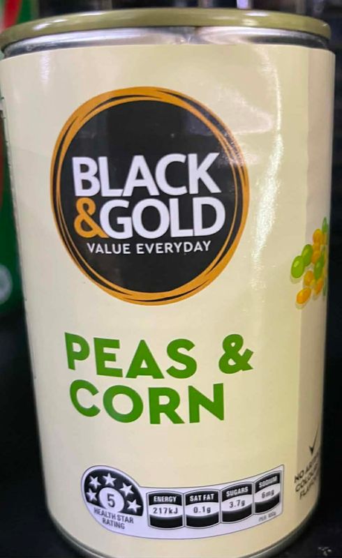 Peas and corn