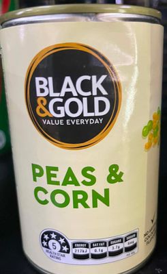 Peas and corn