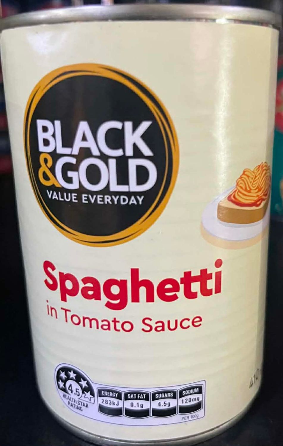 B&amp;G Spaghetti in tomato sauce