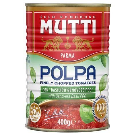 MUTTI POLPA Finely Chopped tomatoes 400g