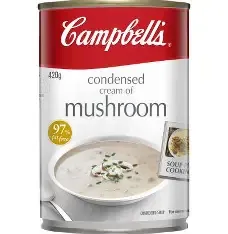 CAMPBELLS Condensed cream of mushroom 420g