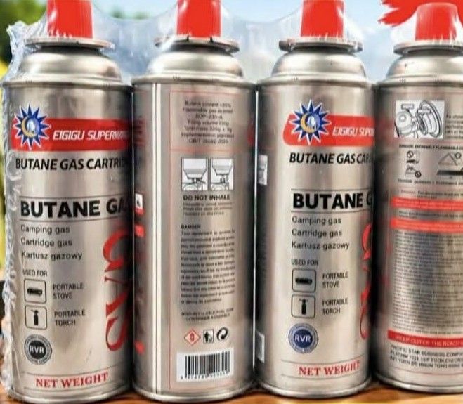 Butane gas per package