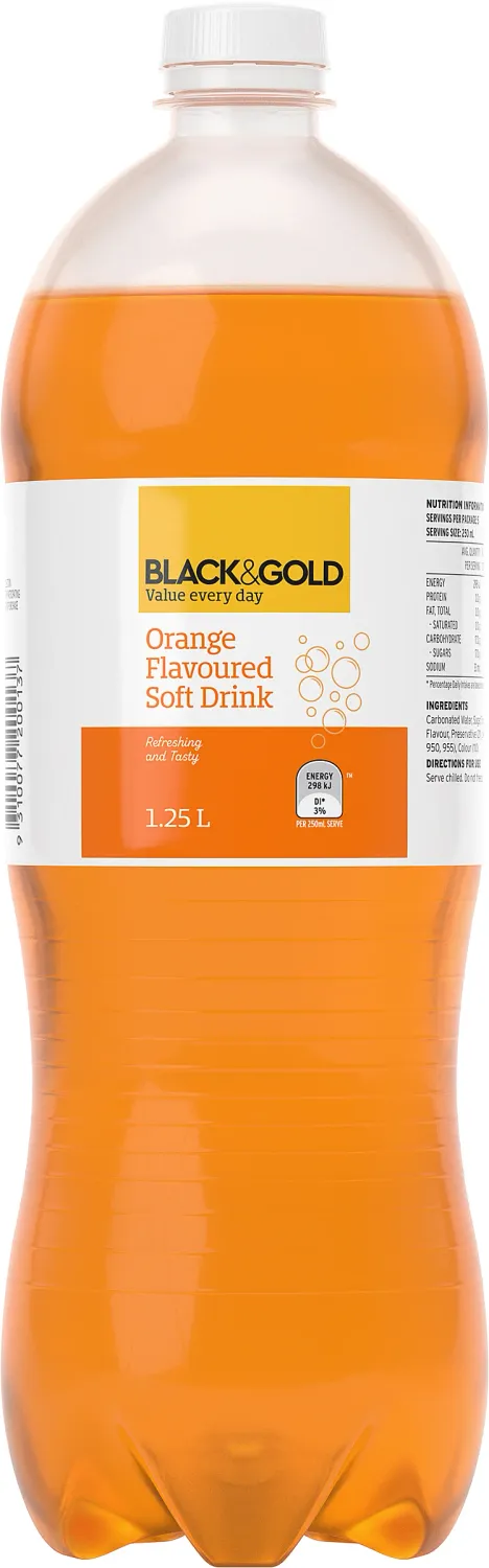 B/G Orange Soft Drink 1.25L