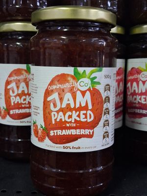 Jam packed strawberry