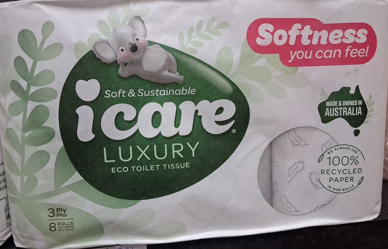 icare Luxury 8 Roll 3 ply