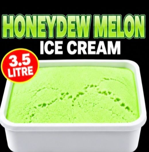 Honeydew melon ice cream