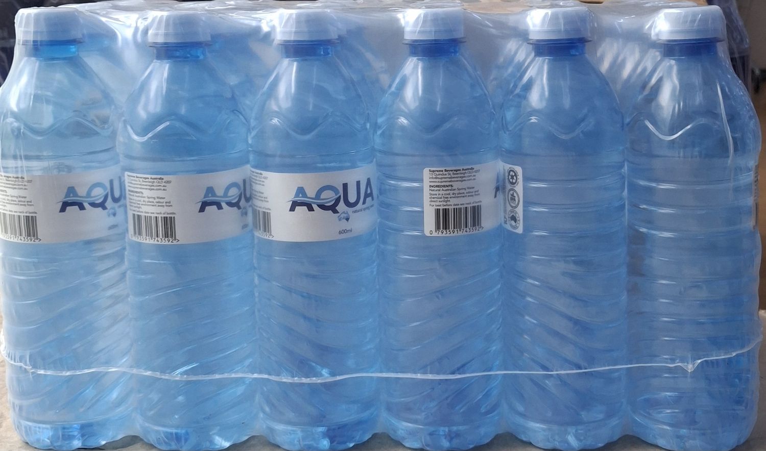 Aqua Water 600ml x24