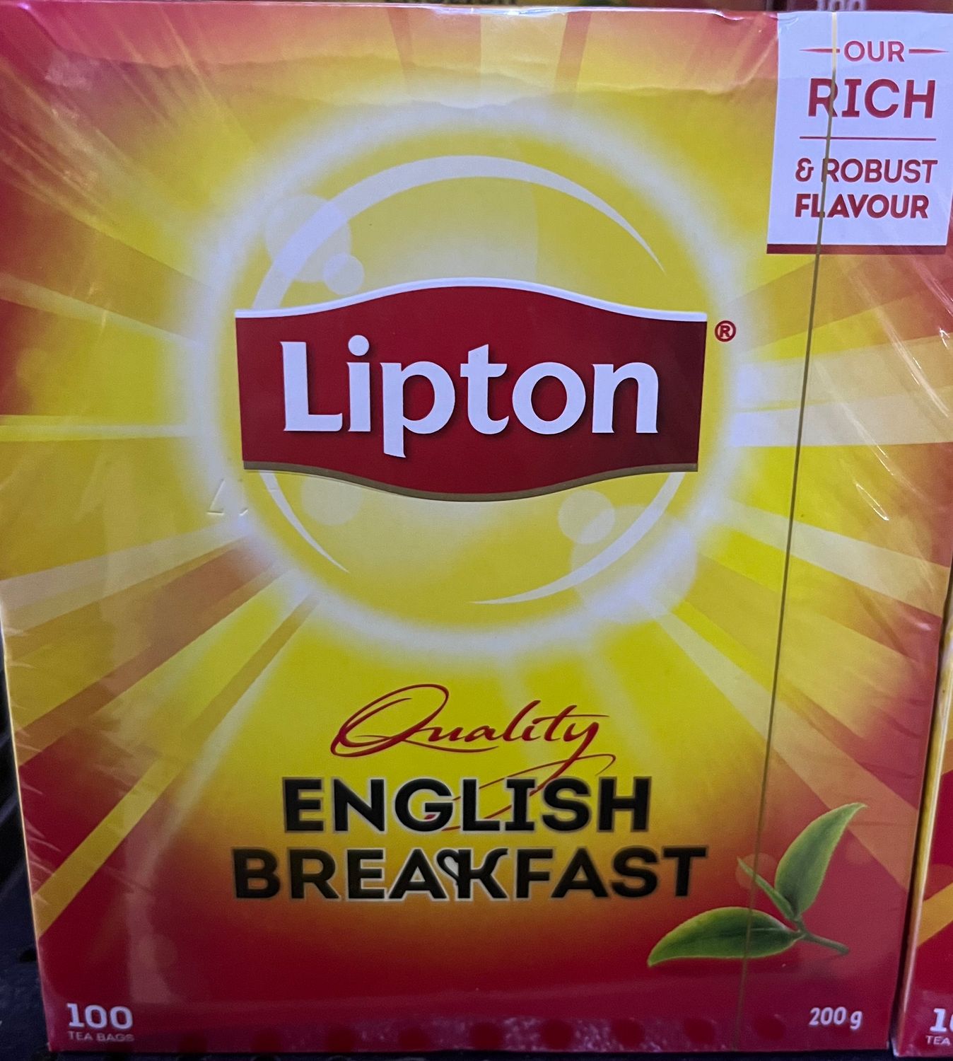 Lipton English Breakfast 200g 100bagd