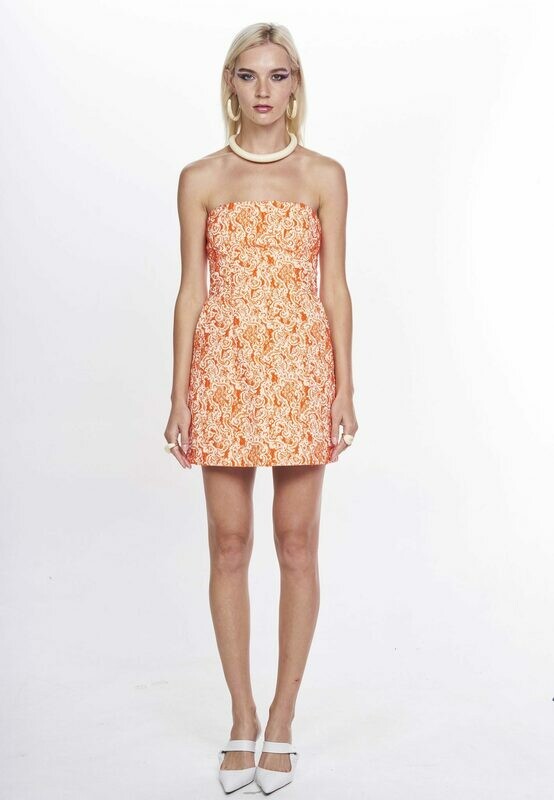 CALINDA DRESS (Orange) - Available 30 days from Order
