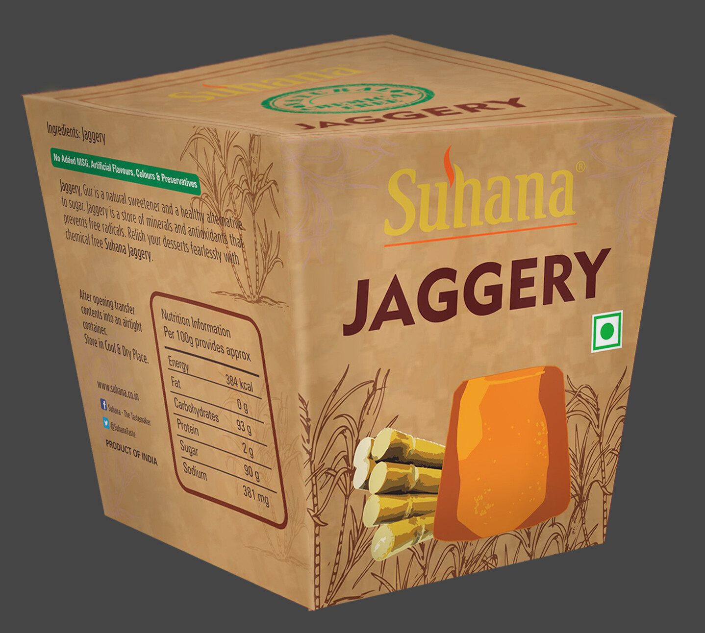 Jaggery 450g (Indian Desi Gud)