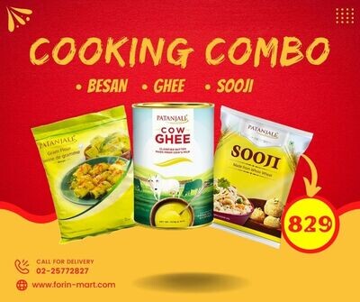 COMBO Sooji Besan &amp; Cow Ghee 849