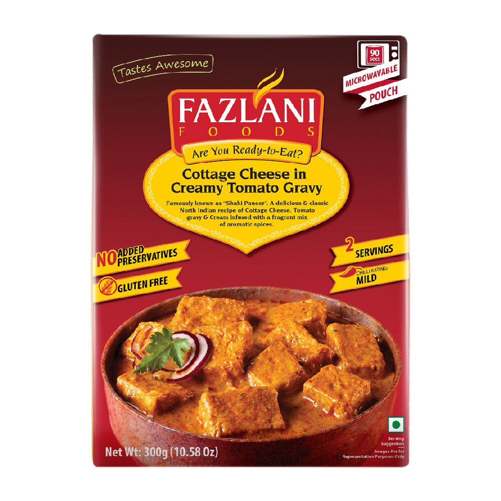 Paneer Masala (Creamy Tomato Curry) Ready To Eat