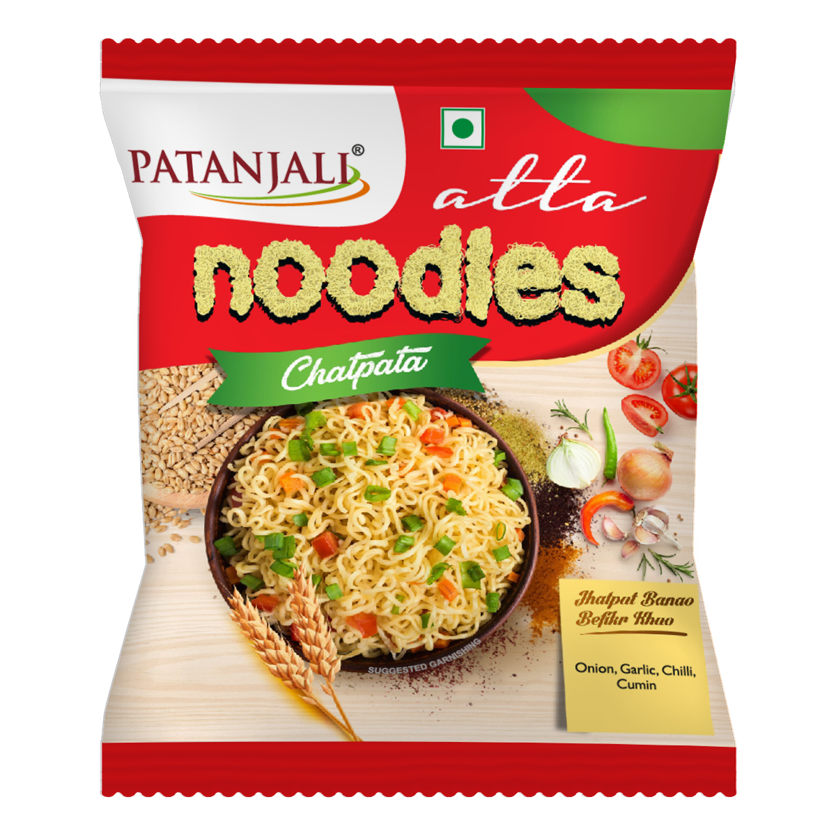 Patanajli Chatpata Atta Noodles 60g