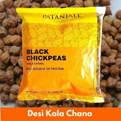 Patanjali Desi Kala Chana (Indian Chickpeas) 500g/1Kg