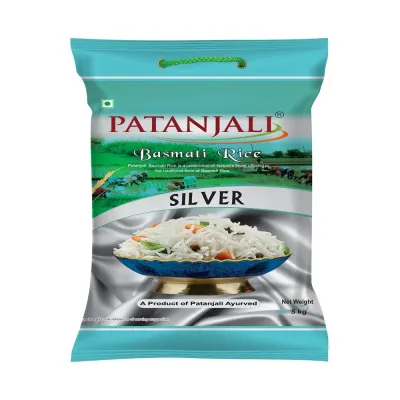 Patanjali Silver Basmati Rice (Long Grain) 5Kg