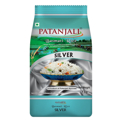 Patanjali Silver Basmati Rice (Long Grain) 1Kg