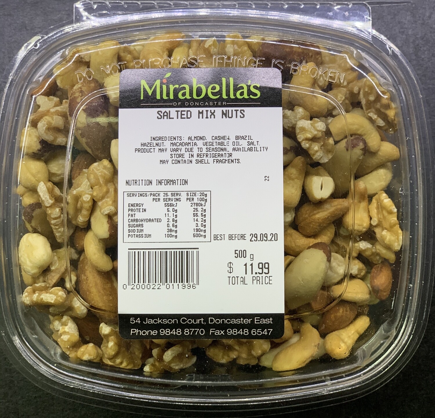 Salted Mix Nuts (500g)