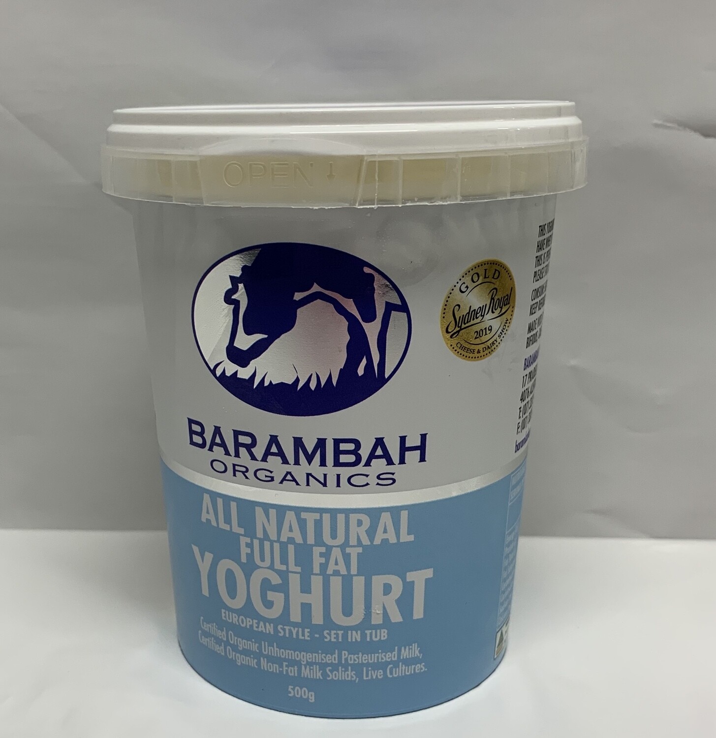 All Natural Full Fat Greek Yoghurt (500g)