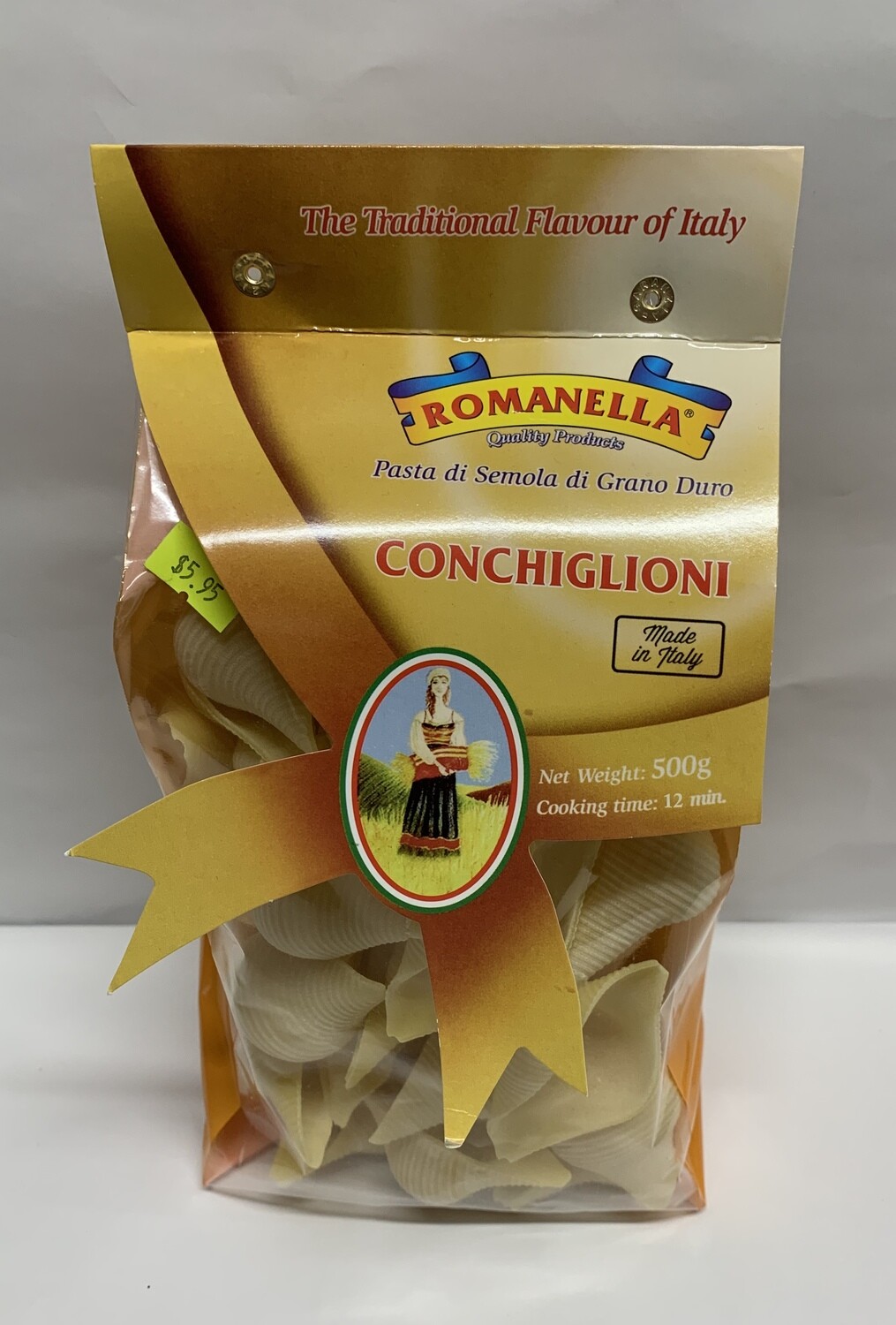 Romanella Conchiglioni Pasta (500g)
